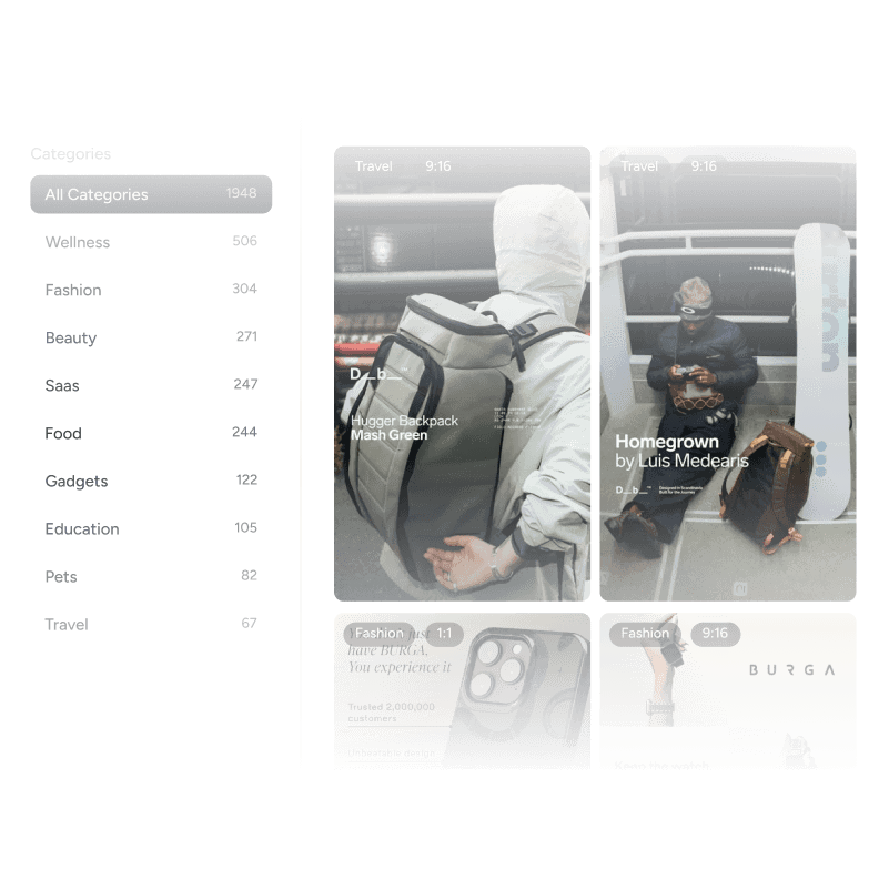 Ad examples library